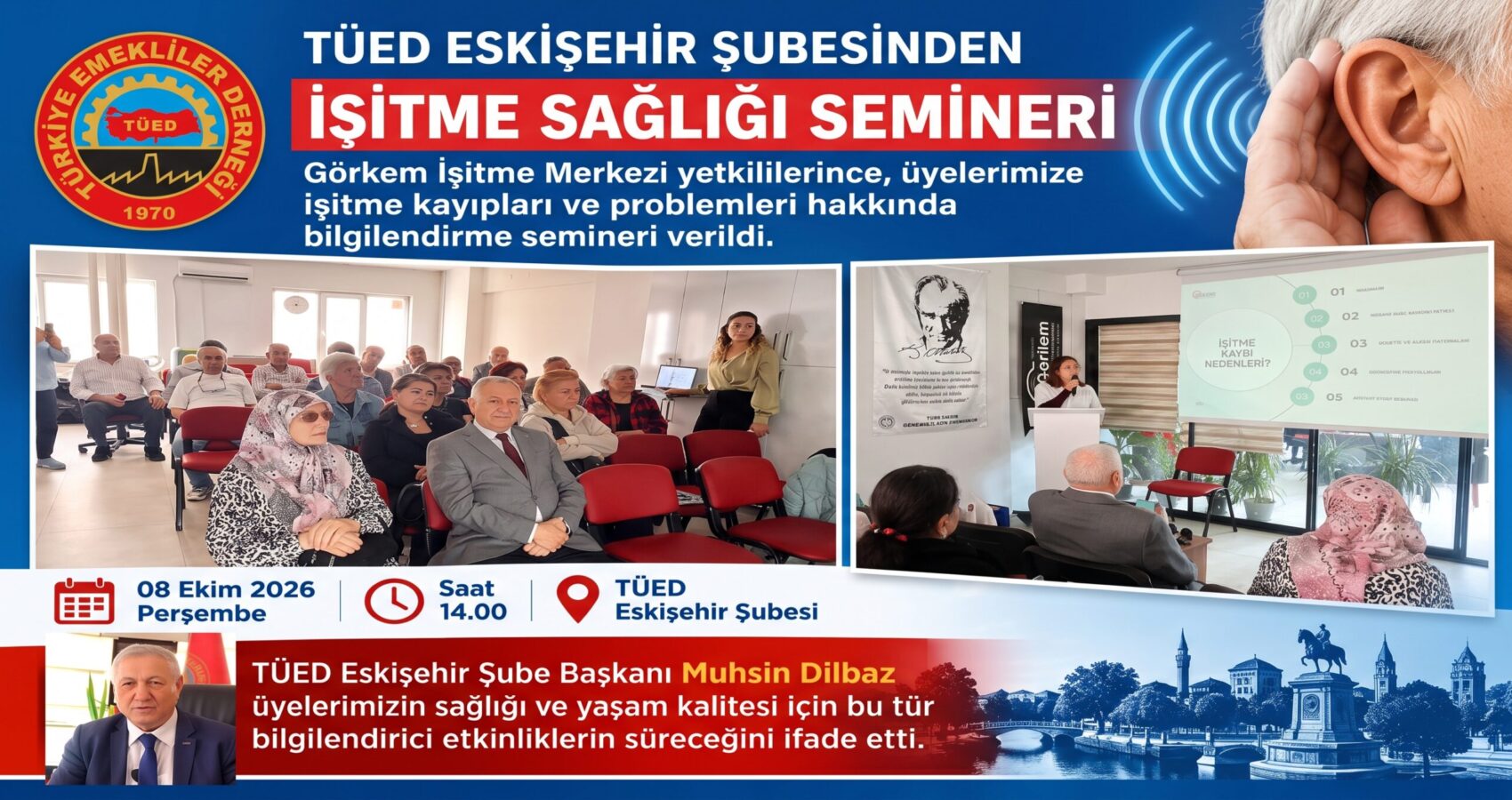 muhsin dilbaz işitme sağlığı semineri